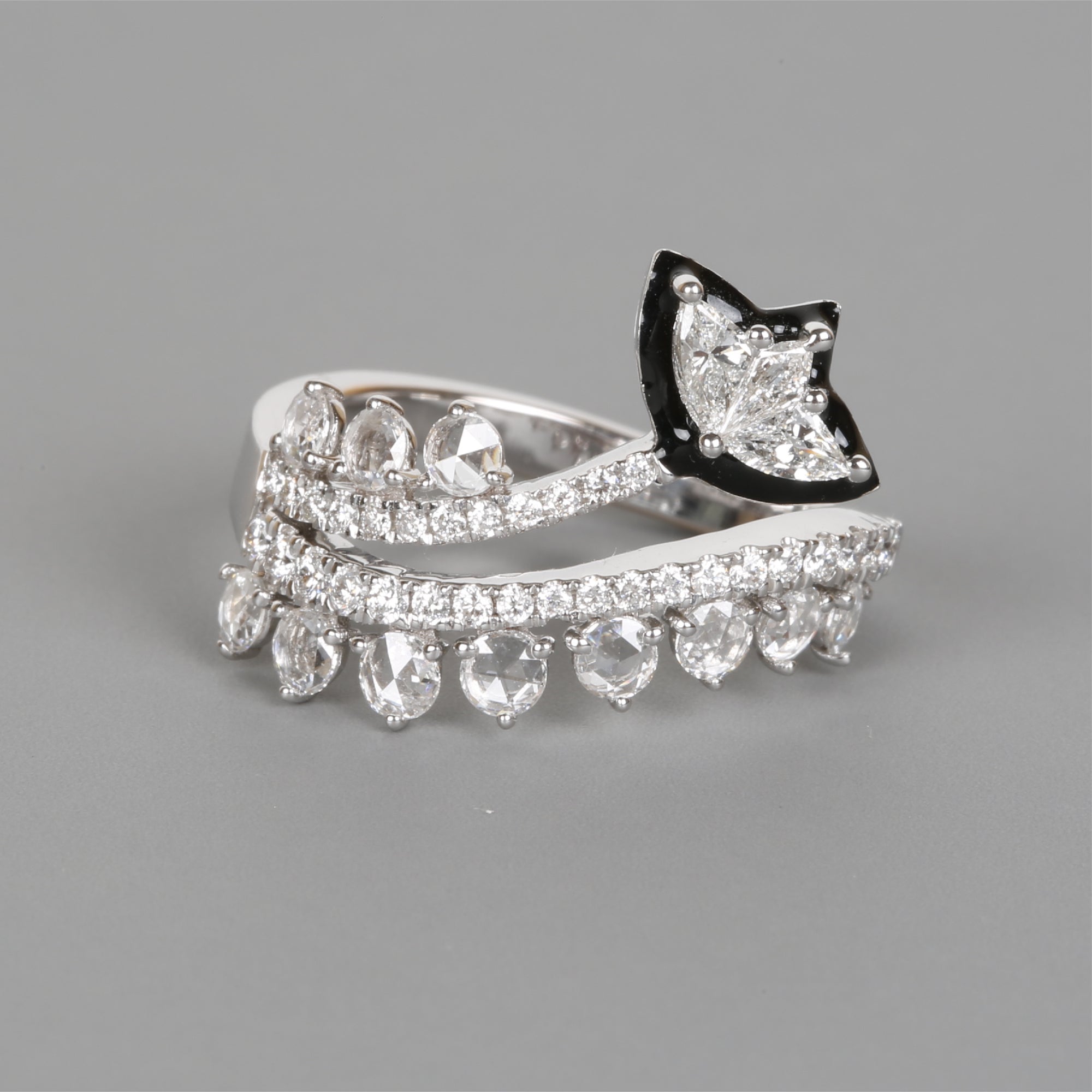 Spiral Diamond Ring