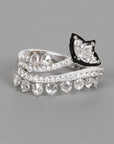 Spiral Diamond Ring