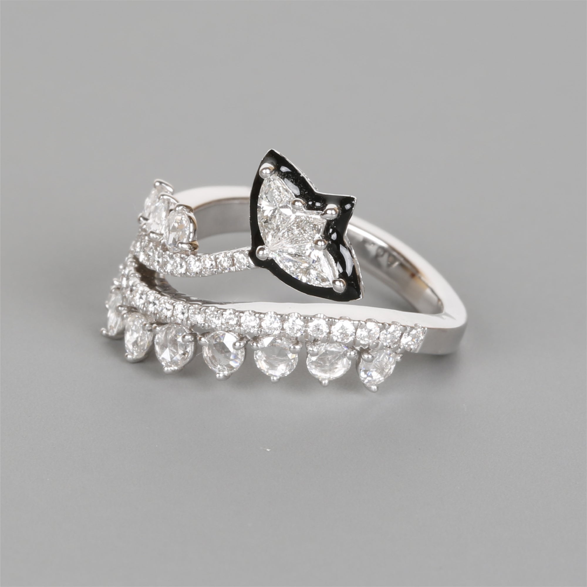 Spiral Diamond Ring