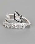 Spiral Diamond Ring