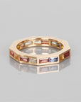 Rainbow Sapphire Band