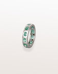 Emerald Bezel Set Ring
