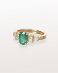 Art Deco Emerald & Diamond Ring