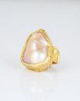 Lois 18K Gold Plated Silver 925 Pearl Ring