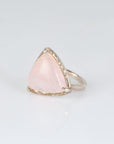 Candace Morganite Silver 925 Rings