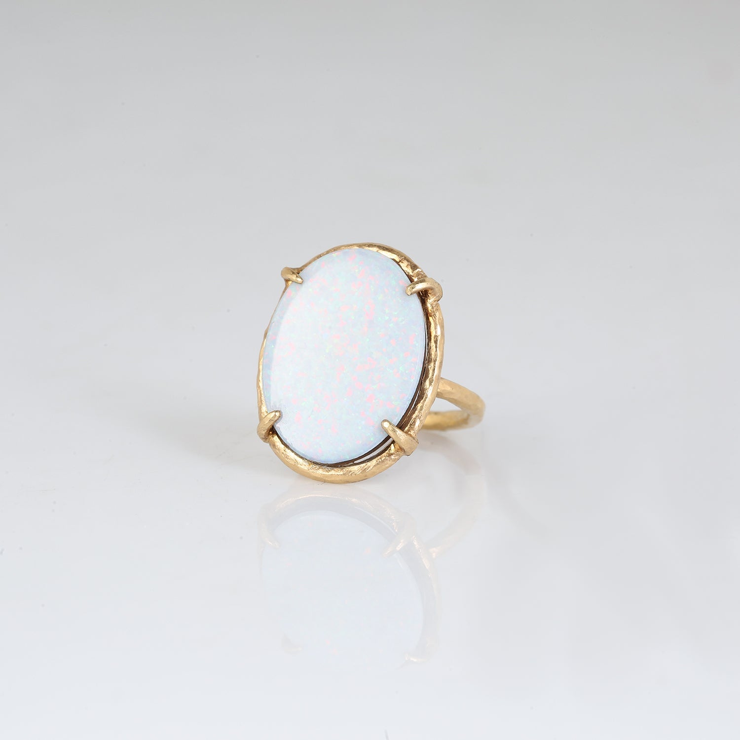 Marcus Opal 18k Gold Plated Silver 925 Ring