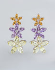 Bora Bora Color stone Silver 925 Earrings
