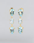 Pina Blue Topaz Silver 925 Earrings