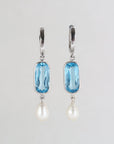 Morjim Blue Topaz Silver 925 Earrings