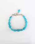 Turquoise Beaded Beach Silver 925 Bracelet