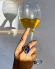 Gemstone Tanzanite 18k Gold Plated Silver 925 Ring, purple ring