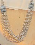 Festive Pearl Silver 925 Layered Necklace