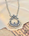 Long Festive Pearls Silver 925 Necklace