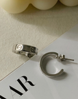 Mosern classic everyday wear Silver 925 Hoops