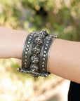 Festive Silver Bangle