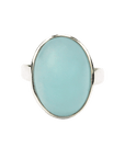 Silver Ring with Aquamarine