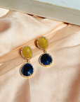 Mirai Sapphire 18K Gold Plated Silver 925 Earrings