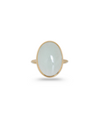Aquamarine Oval 18K Gold Ring