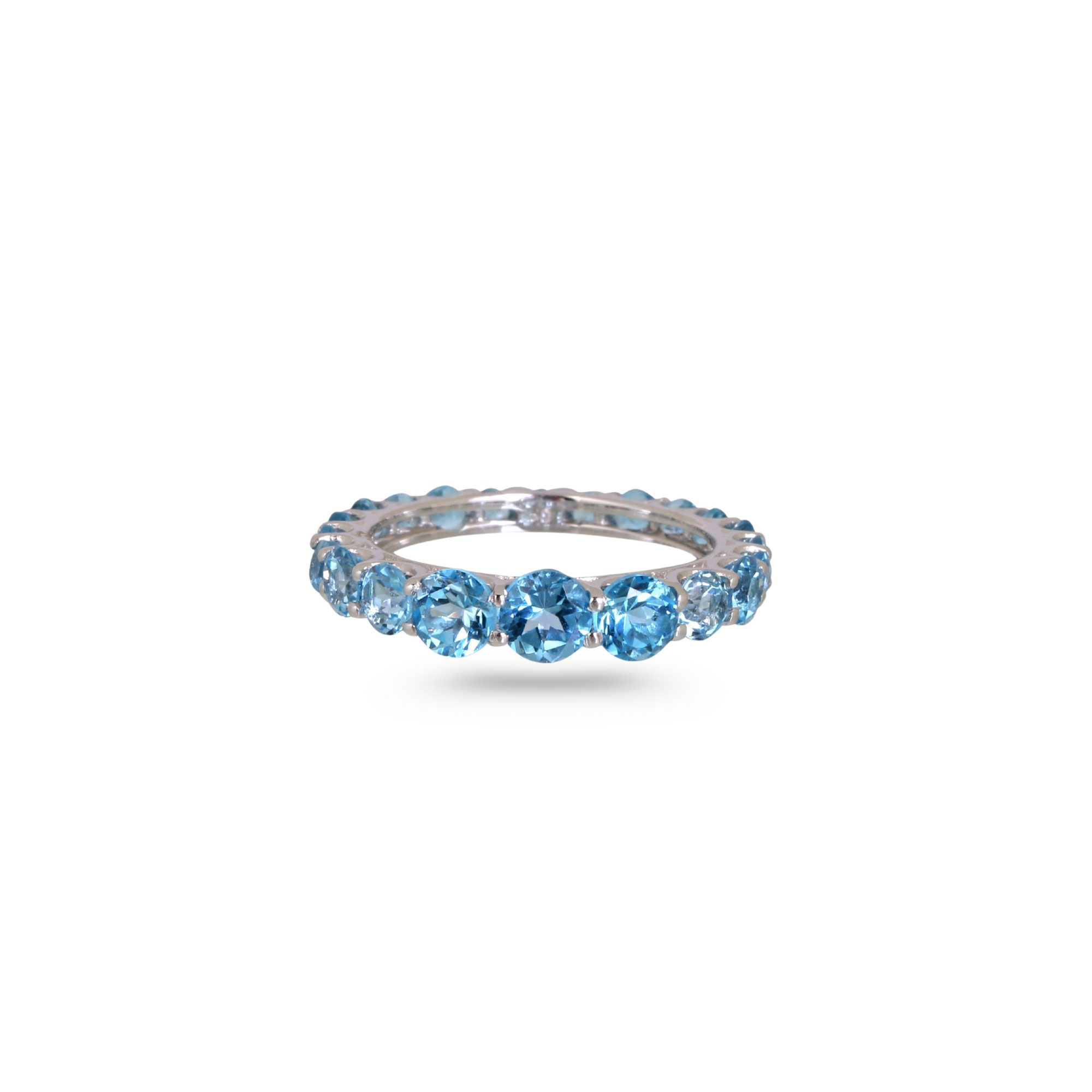 Blue Topaz 18K White Gold Ring