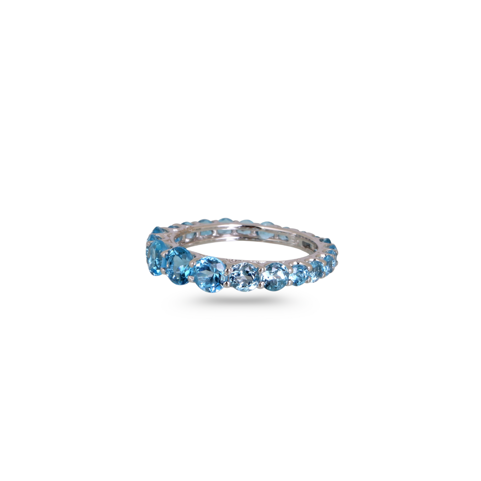 Blue Topaz 18K White Gold Ring