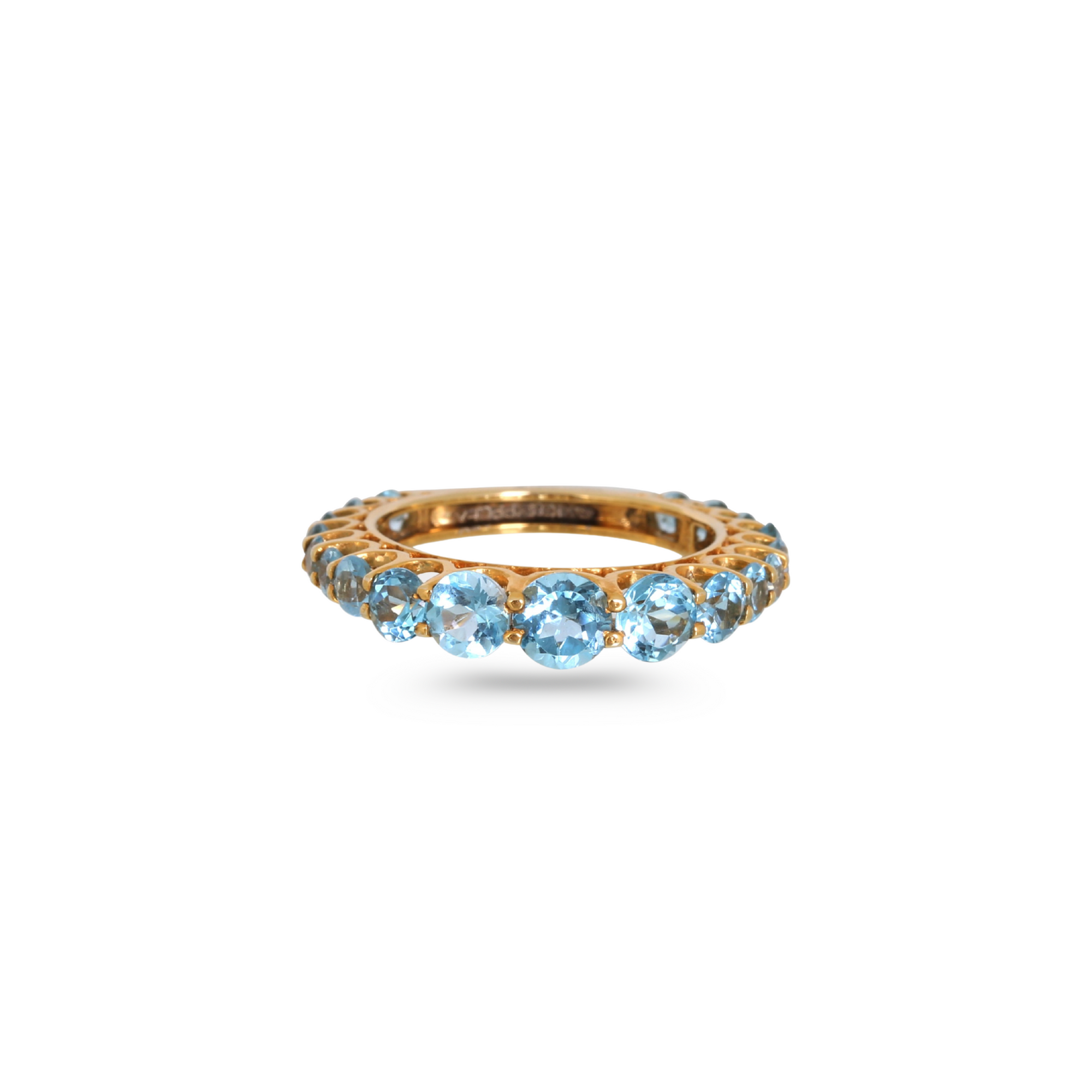 Blue Topaz 14K Gold Ring