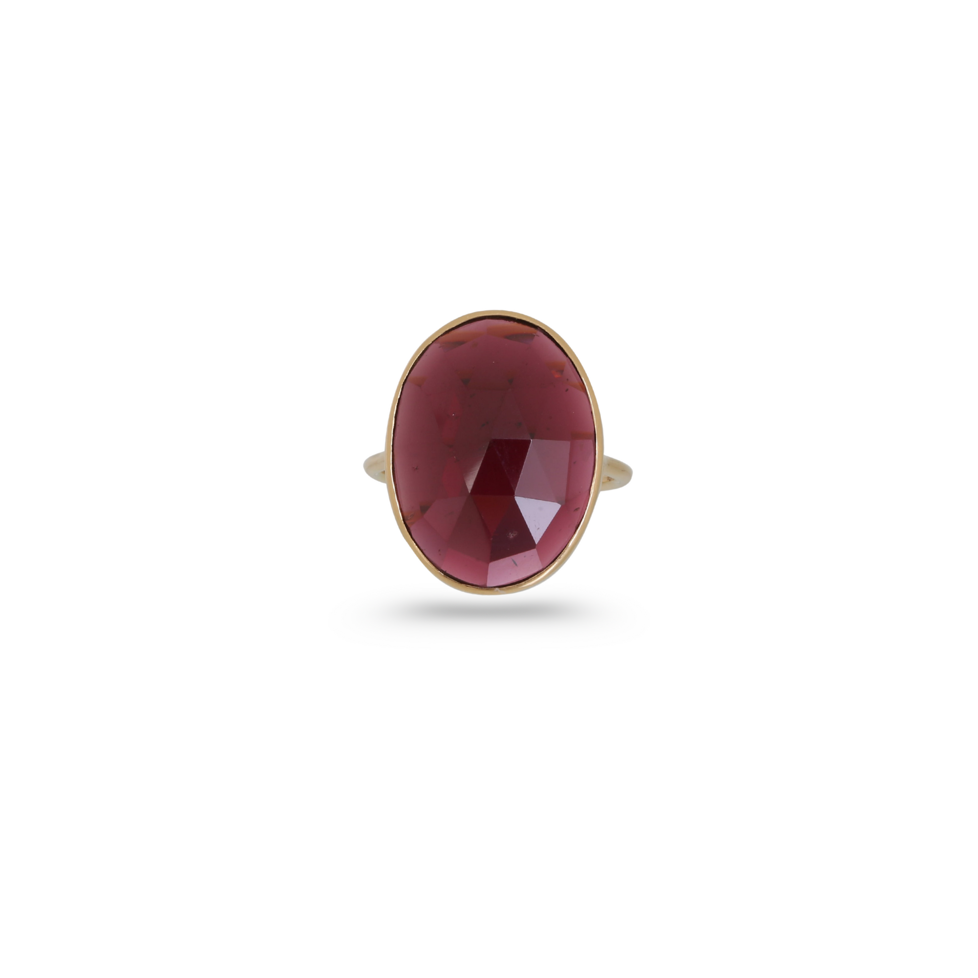 Garnet 18K Gold Ring