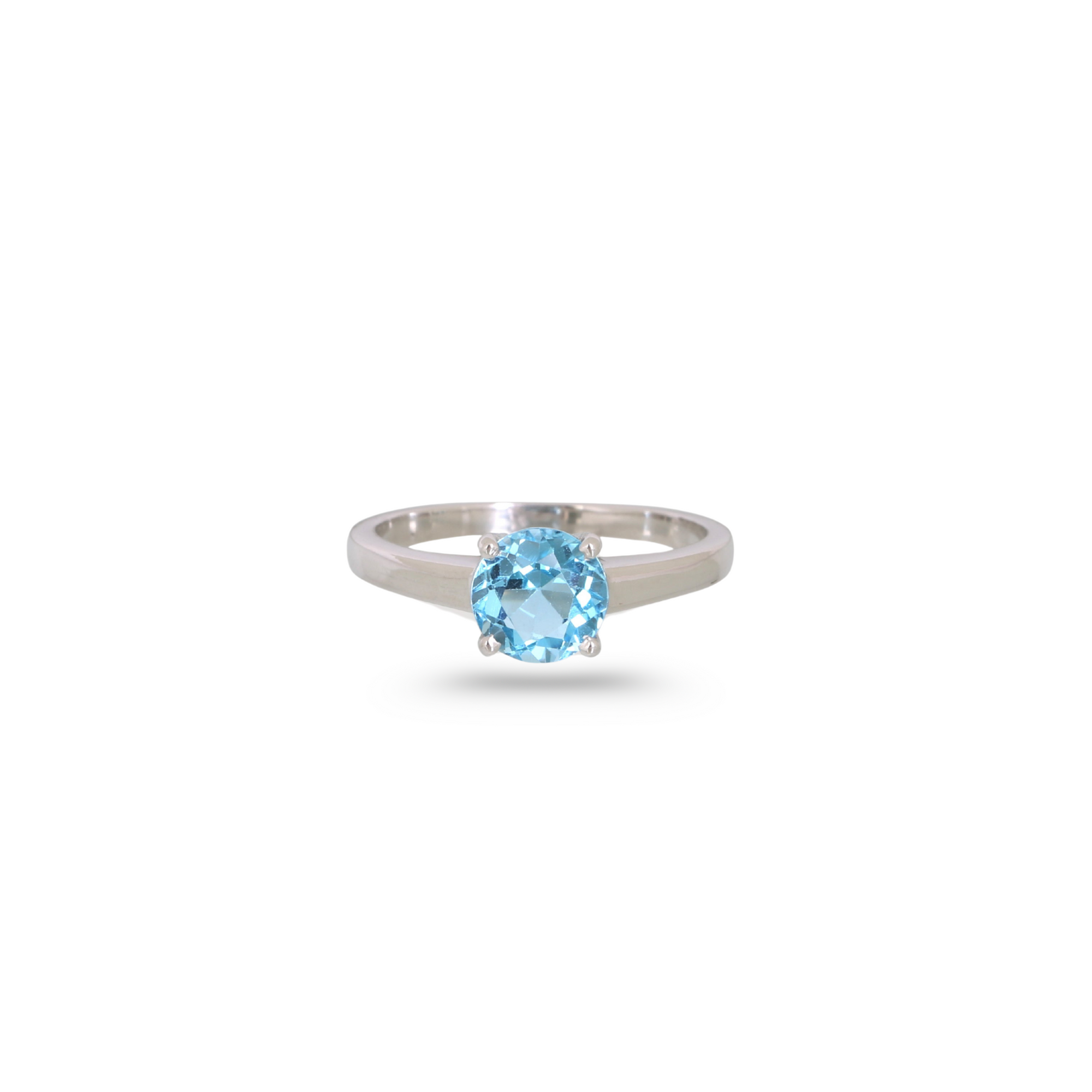 Blue Topaz 18K White Gold Ring