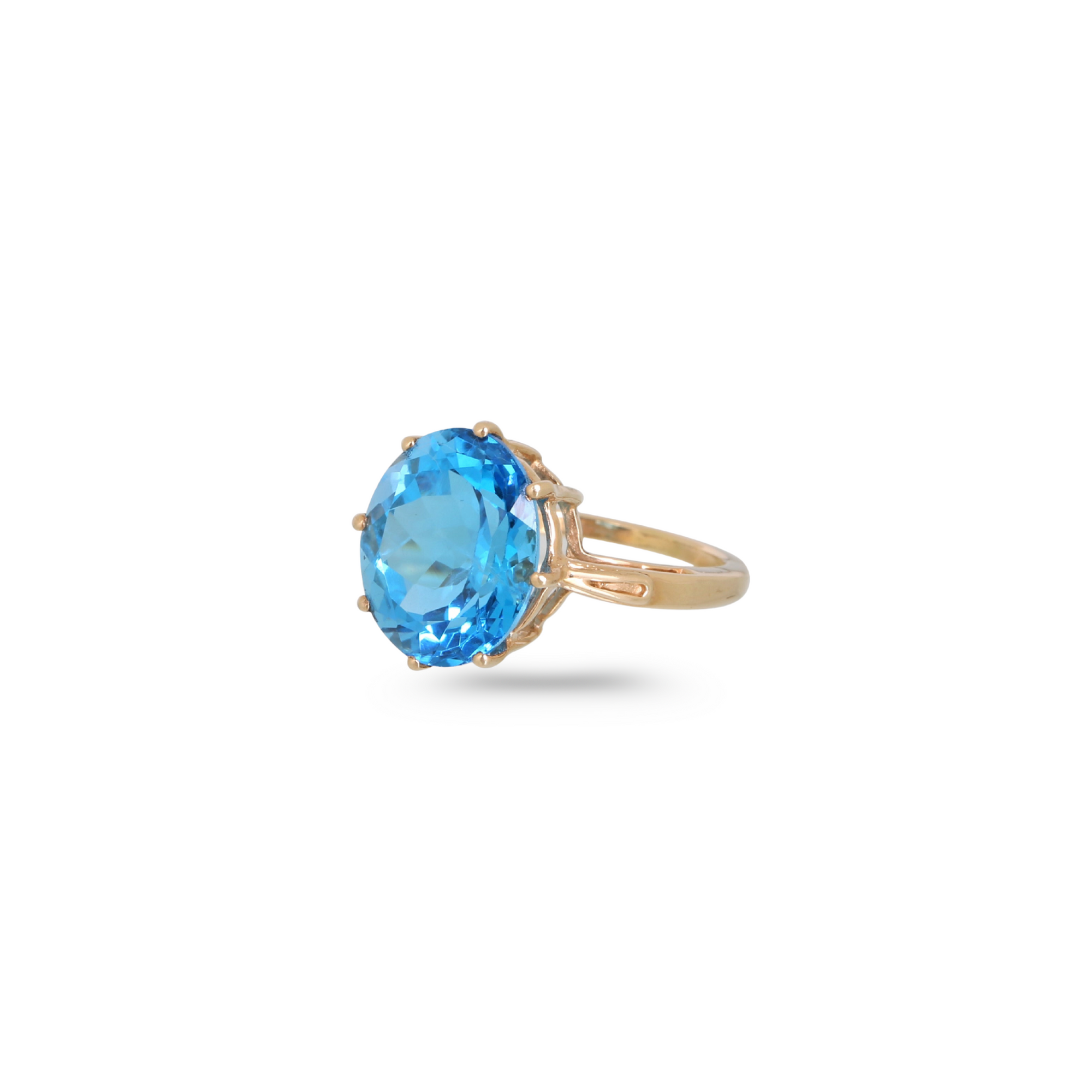 Blue Topaz 14K Gold Ring