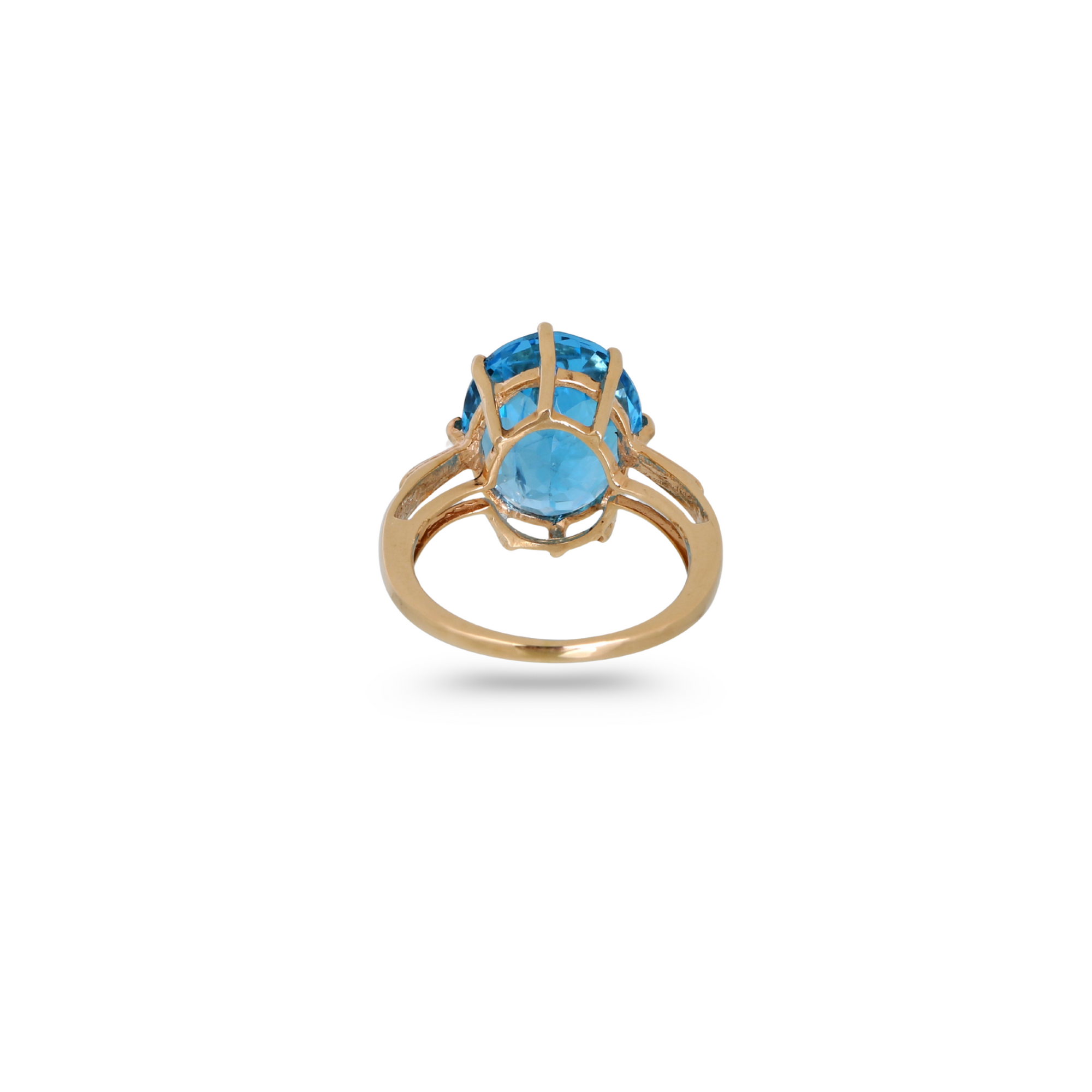 Blue Topaz 14K Gold Ring