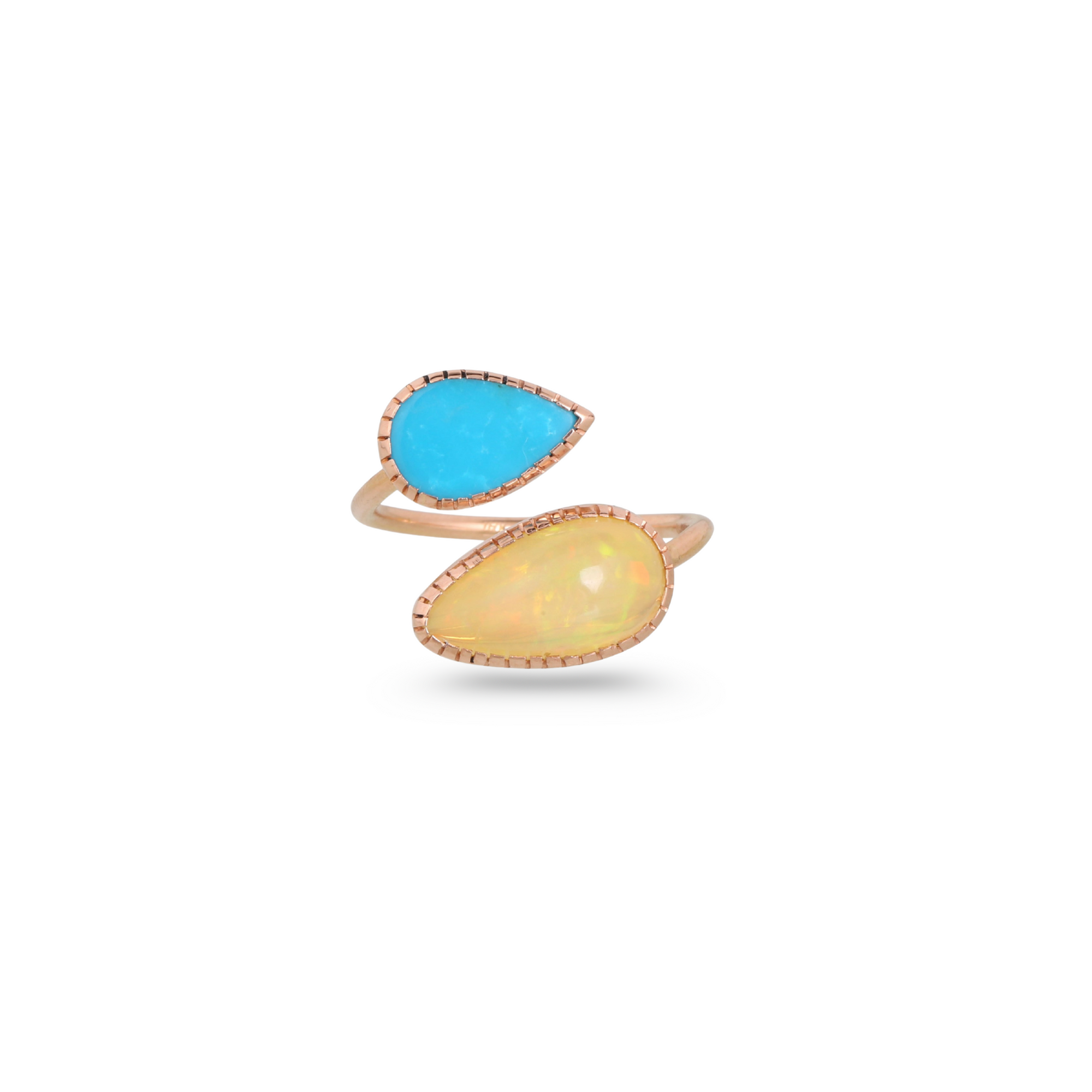 Opal and Turquoise 18K Gold Ring