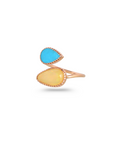 Opal and Turquoise 18K Gold Ring