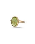 Peridot Oval 18K Gold Ring