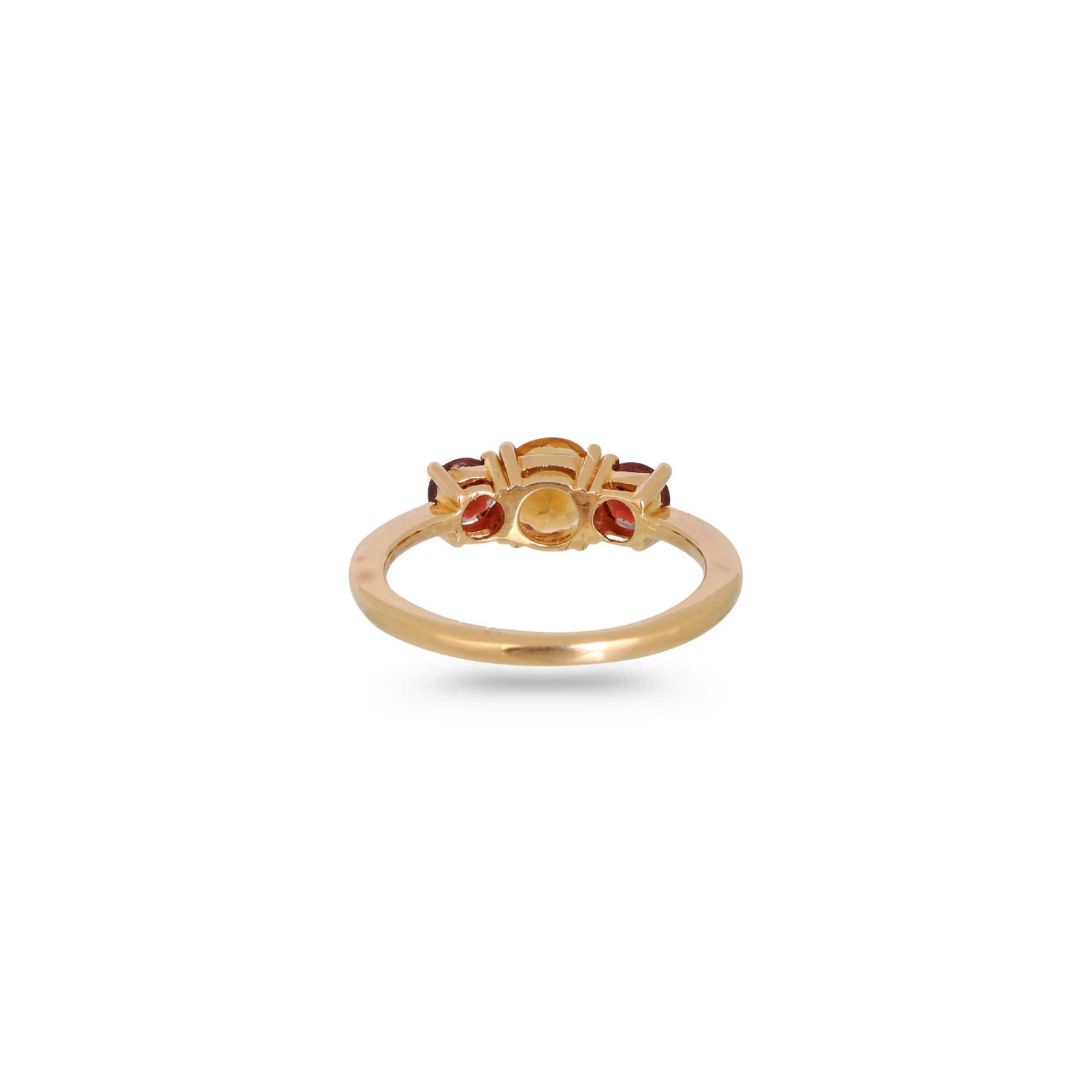 Garnet and Citrine 18K Gold Ring