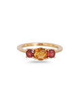 Garnet and Citrine 18K Gold Ring