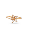 Diamond Flower 18K Gold Ring