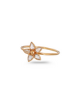 Diamond Flower 18K Gold Ring