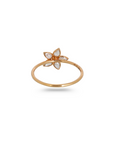 Diamond Flower 18K Gold Ring