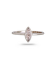 Marquise Diamond 18K White Gold Ring