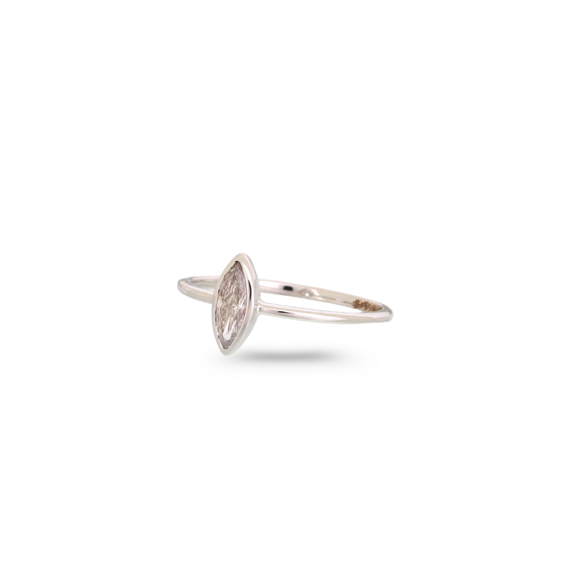 Marquise Diamond 18K White Gold Ring
