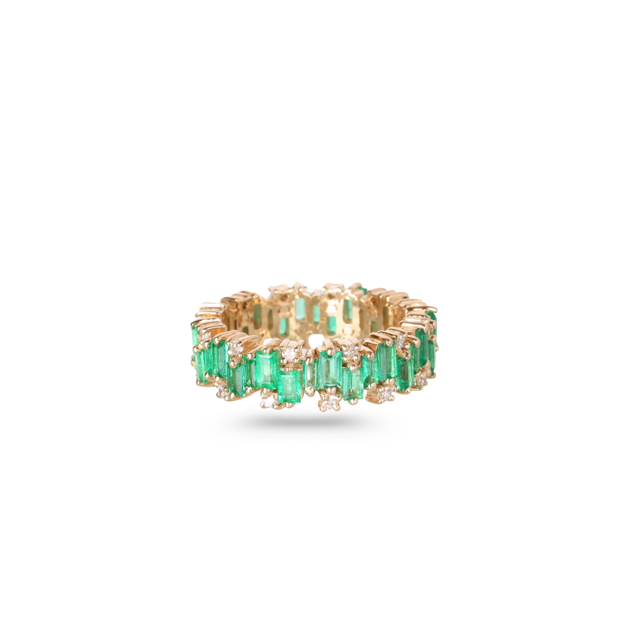 Baguette Emerald & Diamond Ring