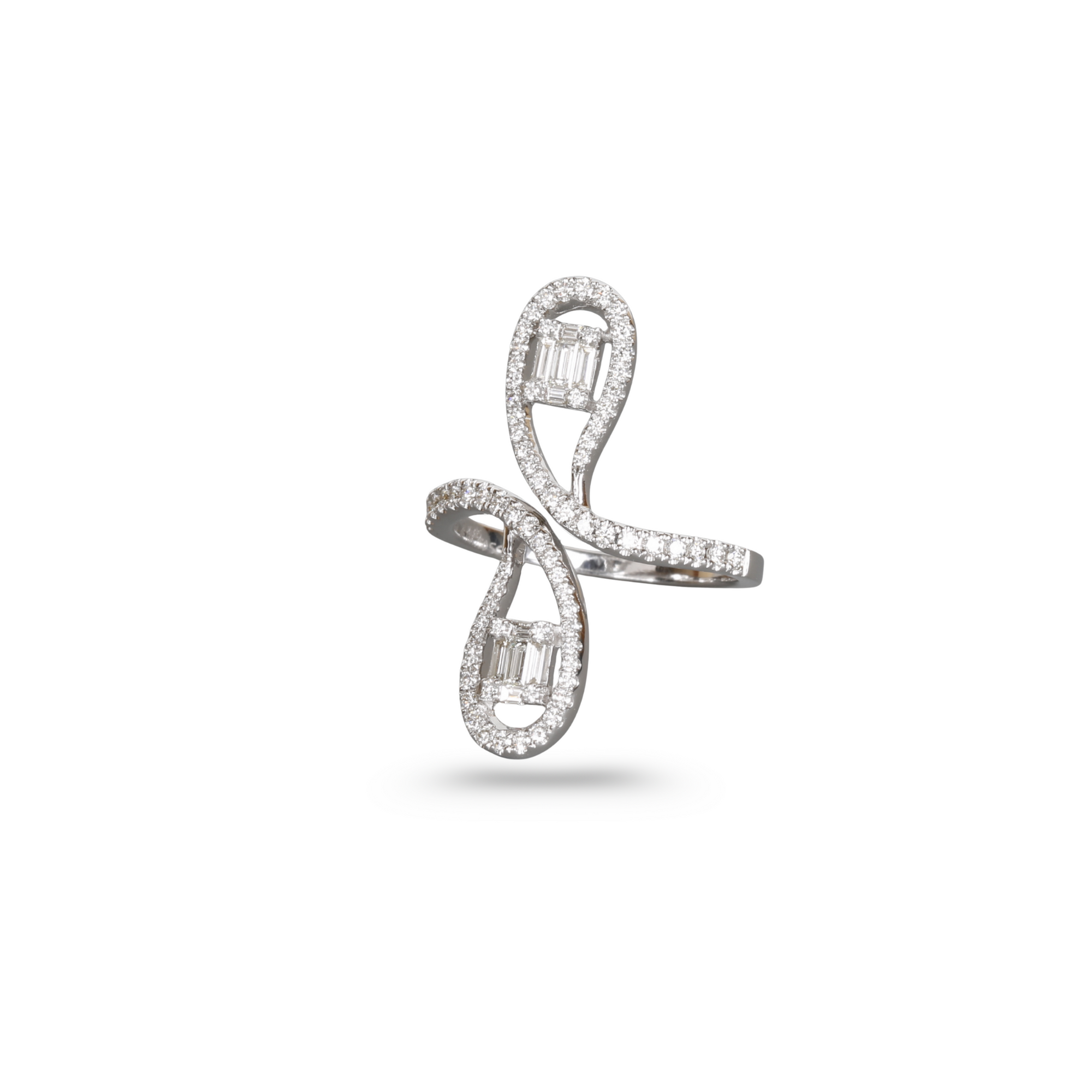 Two Pear Shape Diamond Ring