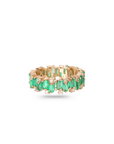 Baguette Emerald & Diamond Ring