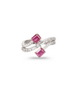 Grass Seed Ruby & Diamond Ring