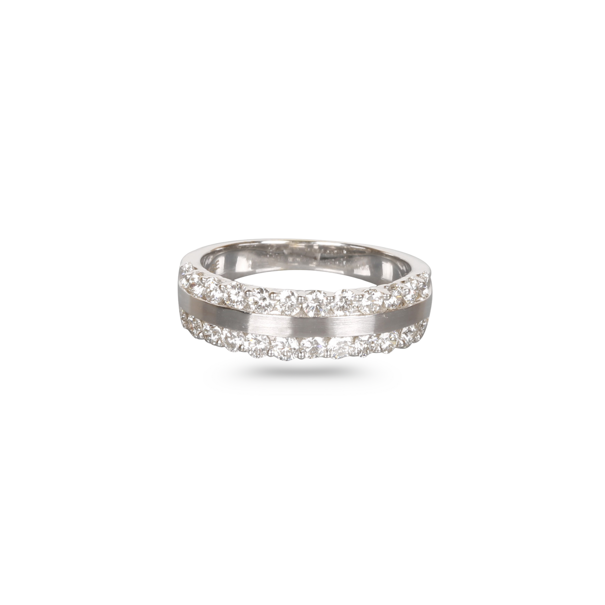 2 Channel Diamond Ring