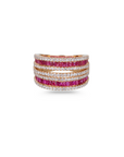 Ruby & Diamond Orbit Ring