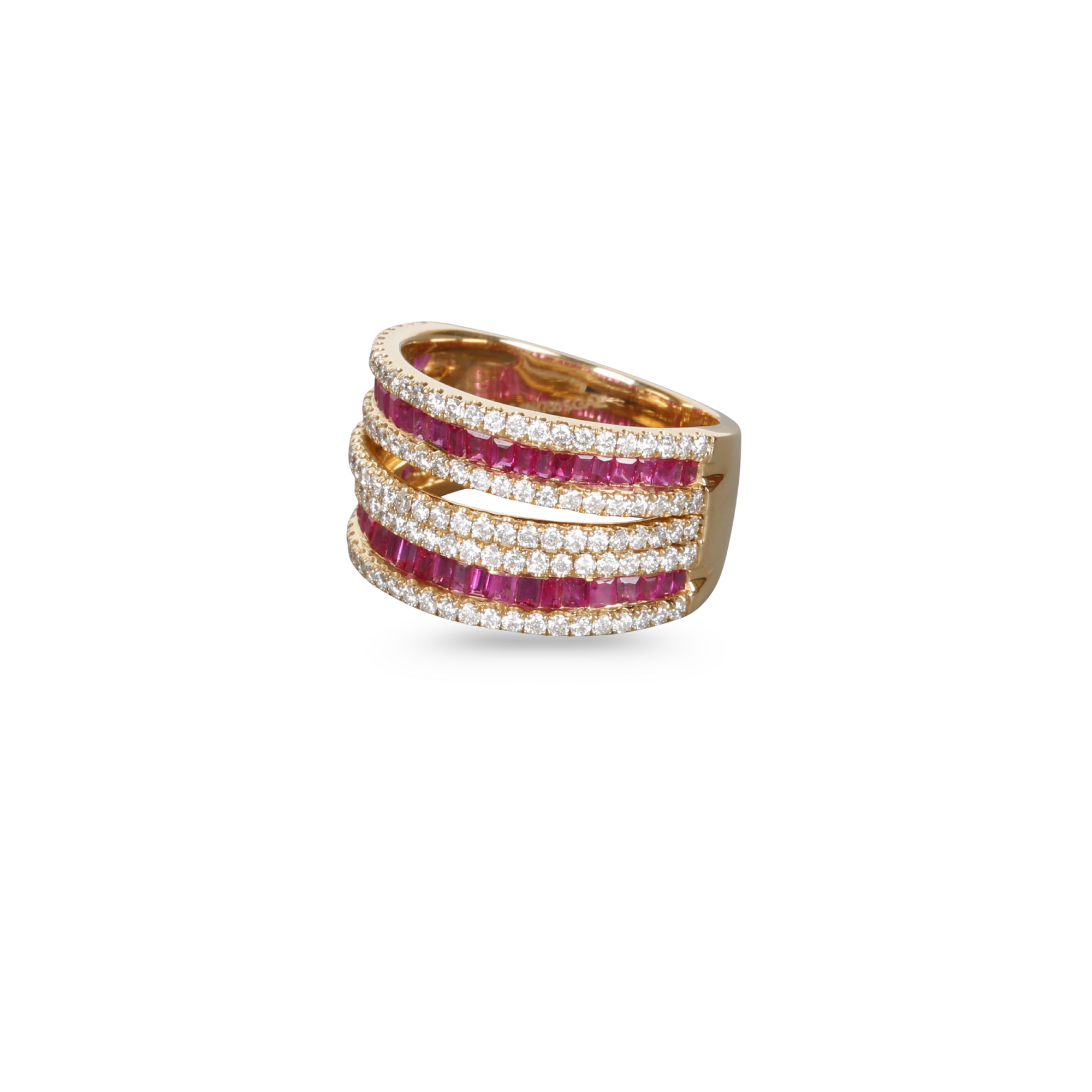 Ruby & Diamond Orbit Ring