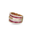 Ruby & Diamond Orbit Ring