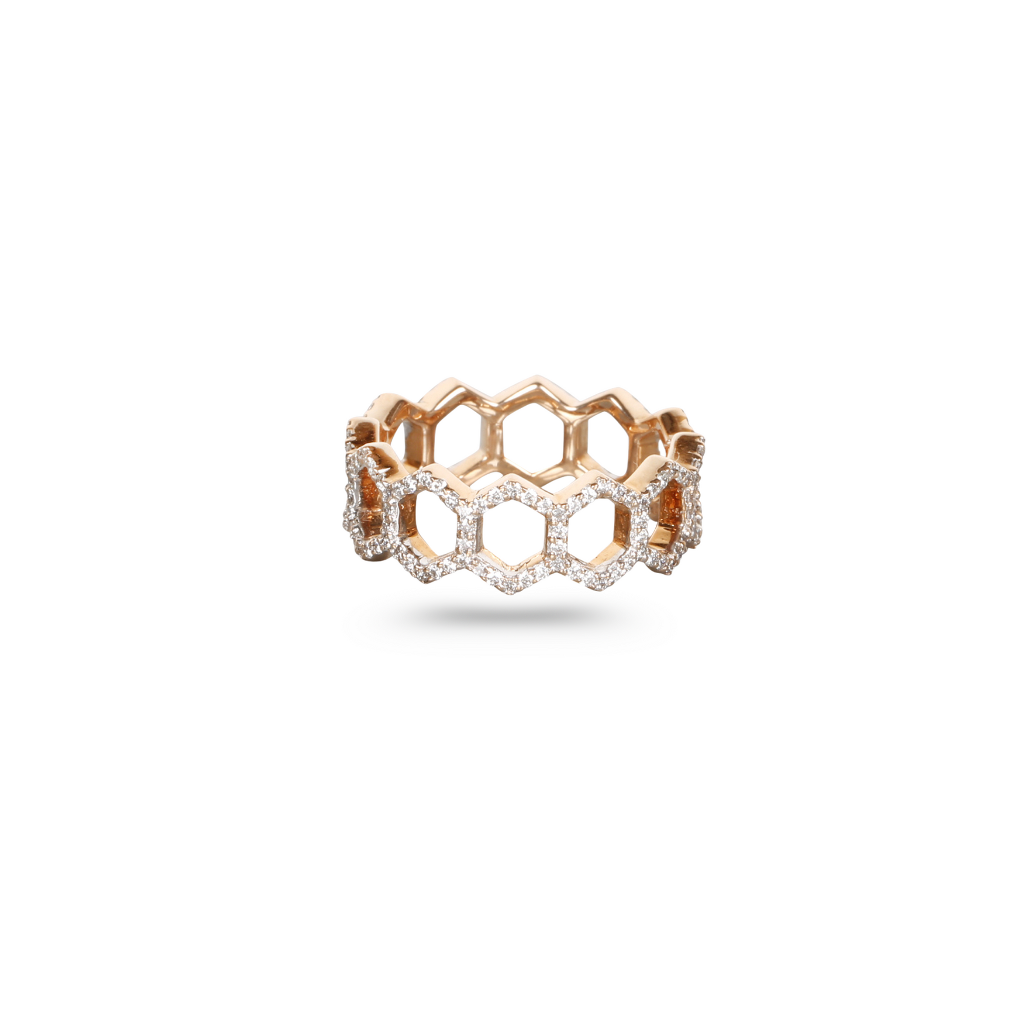 Multi Hexagon Diamond Ring