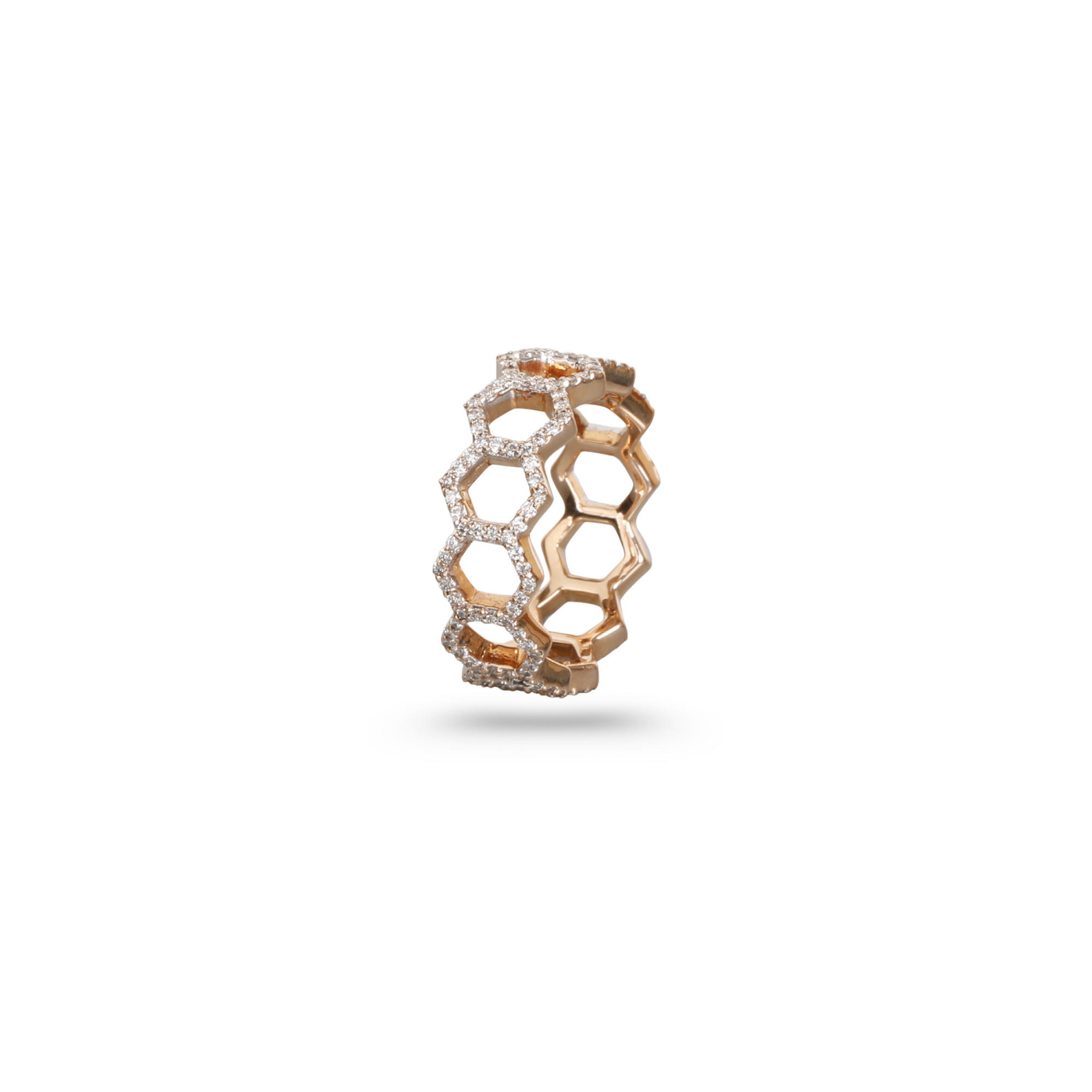 Multi Hexagon Diamond Ring