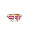 Contemporary Art Deco Ruby Diamond Ring